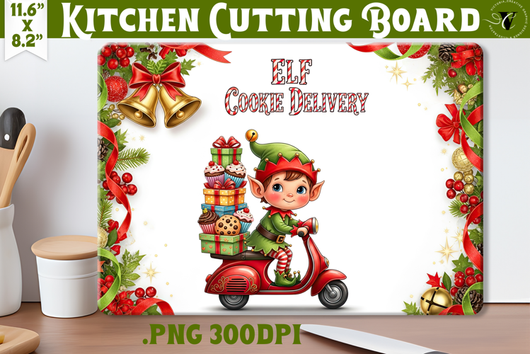 Kitchen Cutting Board | Cute Christmas Cutting Board
