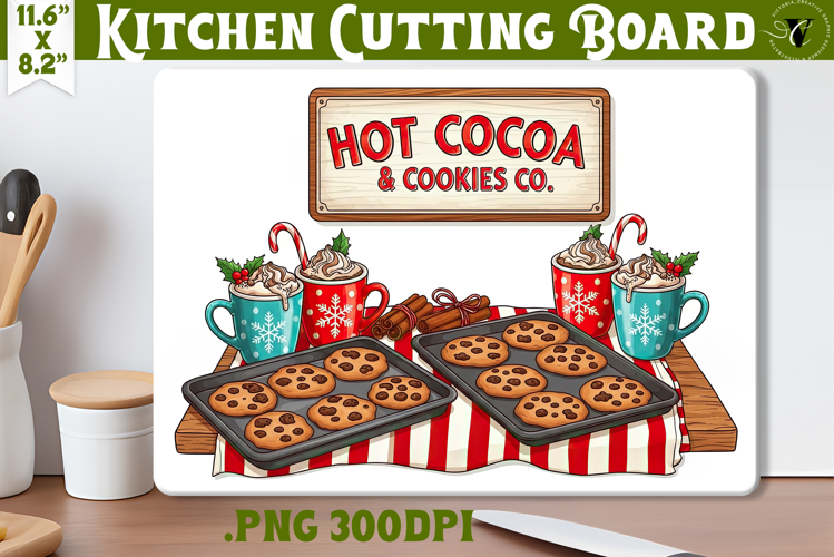 Kitchen Cutting Board | Cute Christmas Cutting Board
