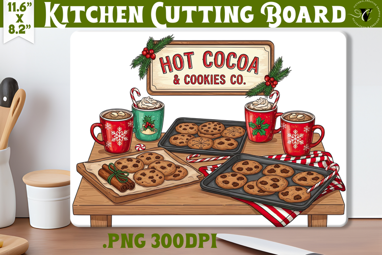 Kitchen Cutting Board | Cute Christmas Cutting Board