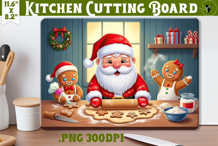 Kitchen Cutting Board | Cute Christmas Cutting Board