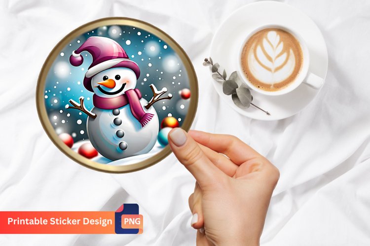 Cute Snowman Clipart Image 7