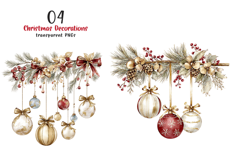 Christmas Decorations Clipart example image 1