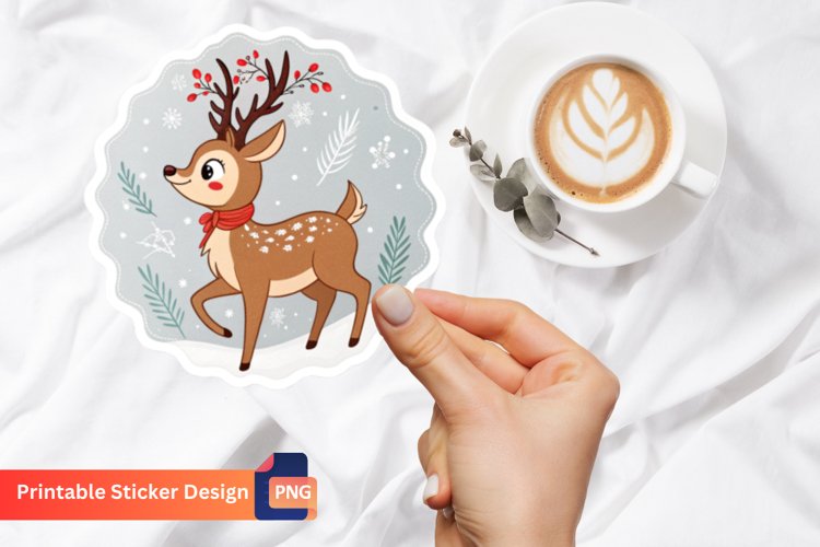 Cute Reindeer Clipart Image 14