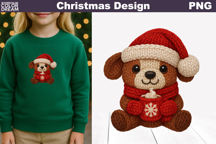 Christmas Dog Clipart Image 21