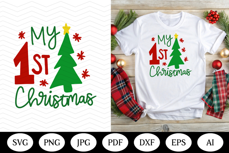 My First Christmas SVG design, christmas png sublimation