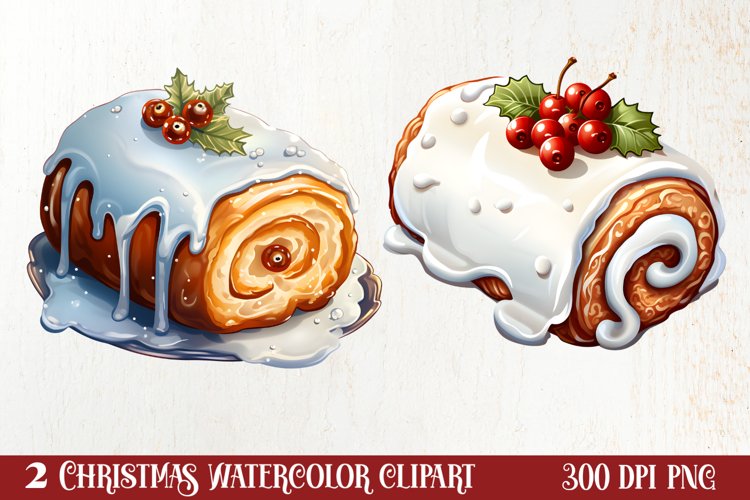 Christmas Dessert Clipart Sublimation, Christmas PNG example image 1