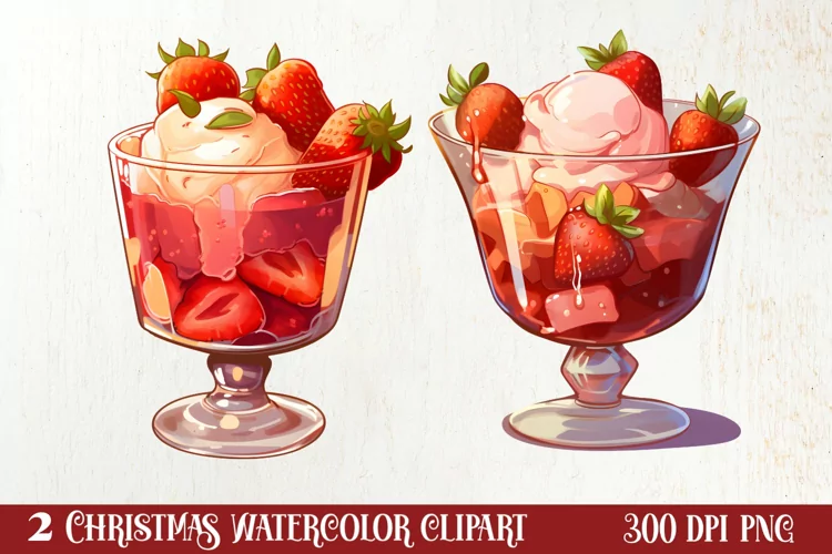 Christmas Dessert Clipart Sublimation, Christmas PNG