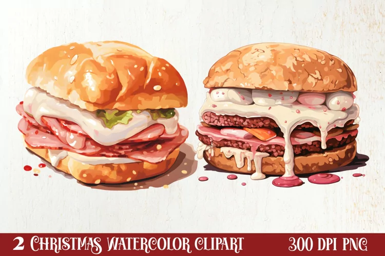 Christmas Dessert Clipart Sublimation, Christmas PNG