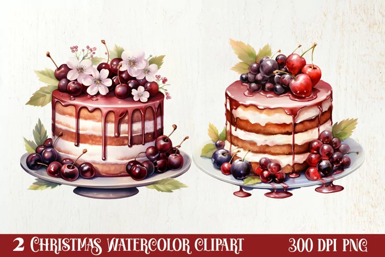Christmas Dessert Clipart Sublimation, Christmas PNG