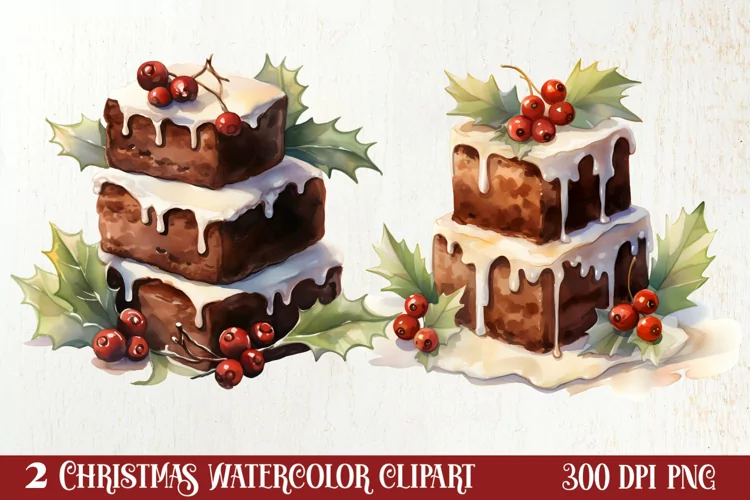 Christmas Dessert Clipart Sublimation, Christmas PNG