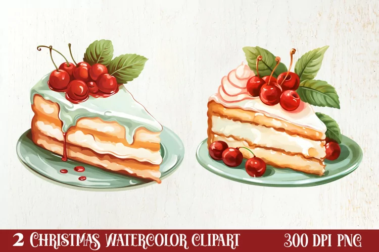 Christmas Dessert Clipart Sublimation, Christmas PNG