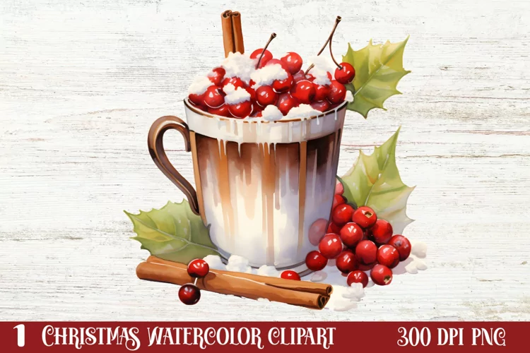 Christmas Dessert Clipart Sublimation, Christmas Dessert