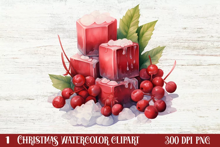 Christmas Dessert Clipart Sublimation, Christmas Dessert