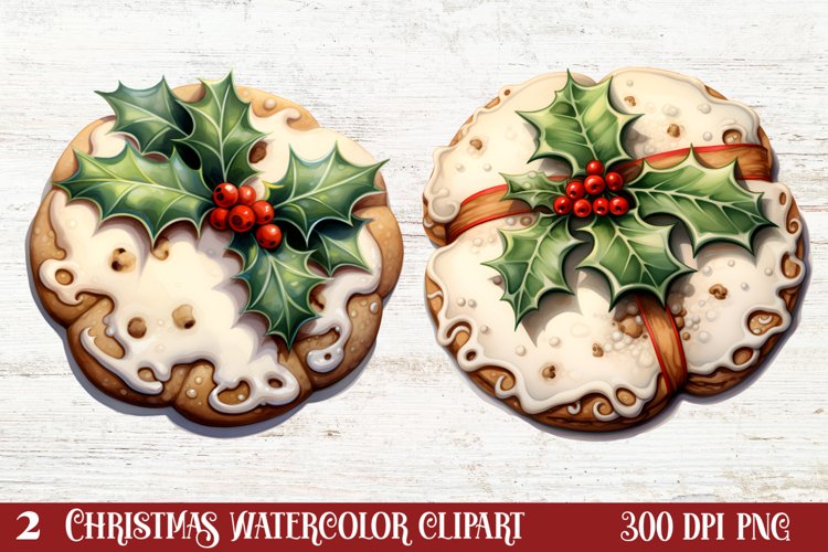 Christmas Dessert Clipart Sublimation, Christmas Dessert
