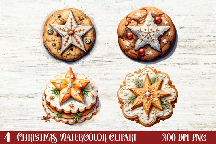 Christmas Dessert Clipart Sublimation, Christmas Dessert