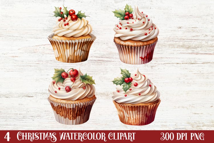 Christmas Dessert Clipart Sublimation, Christmas Dessert