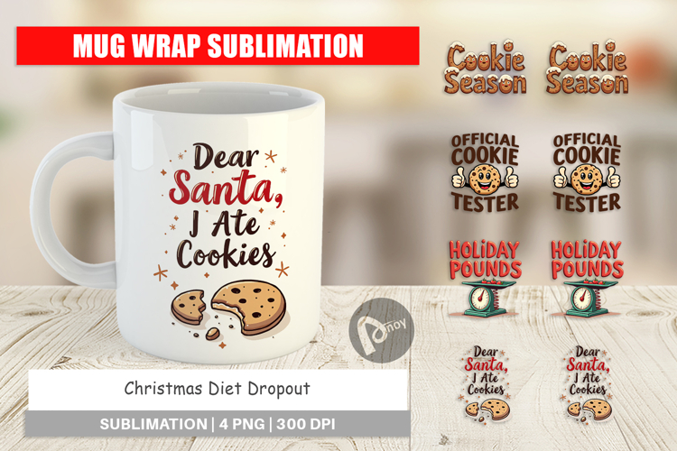 Christmas Diet Dropout Mug Wrap