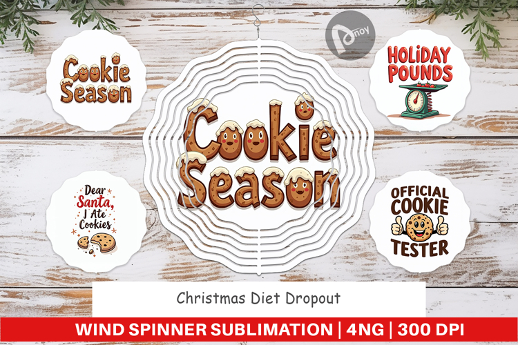 Christmas Diet Dropout Wind Spinner