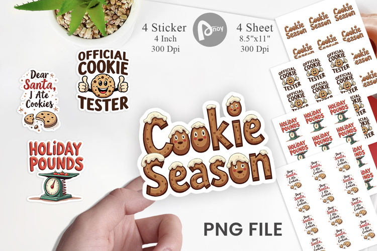 Christmas Diet Dropout Sticker