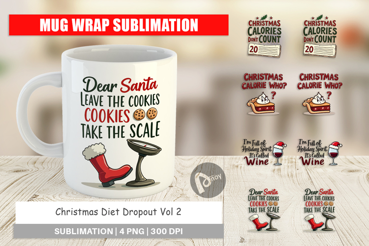 Christmas Diet Dropout Mug Wrap