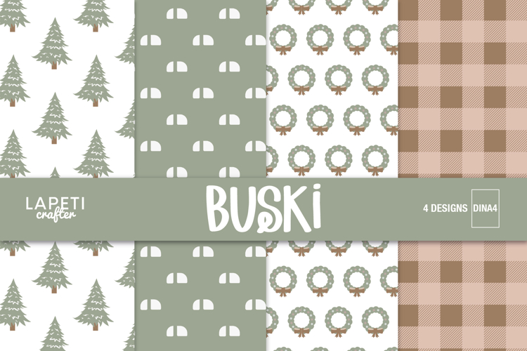 Christmas Digital Papers DINA4 for Scrapbooking