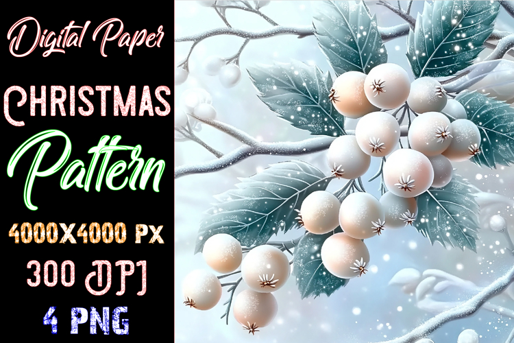 Christmas Digital Paper Pattern example image 1