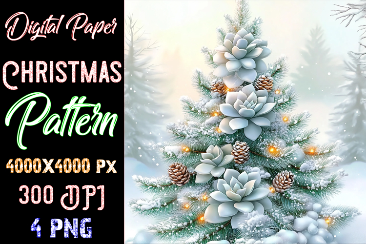 Christmas Digital Paper Pattern example image 1