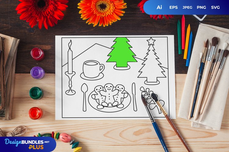 Christmas Dinner Clipart Image 18