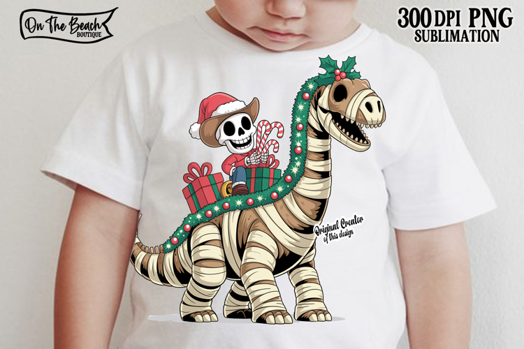 Christmas Dinosaur PNG Christmas Holiday Dino DTF Candy Cane