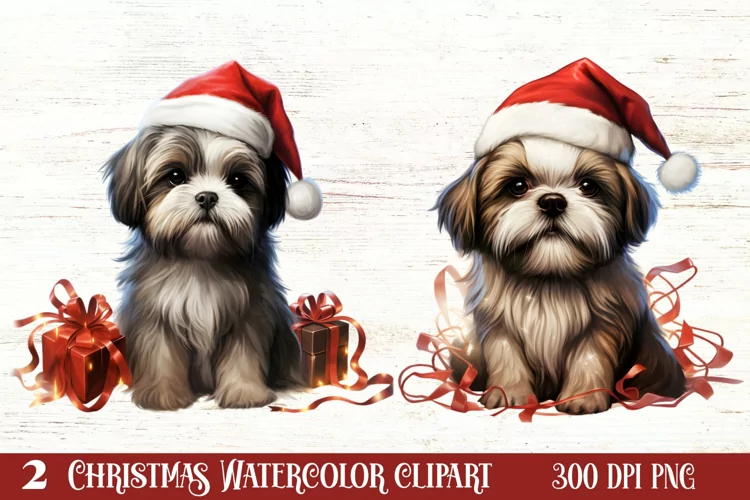 Dog Christmas Lights Sublimation Clipart, Chritsmas PNG