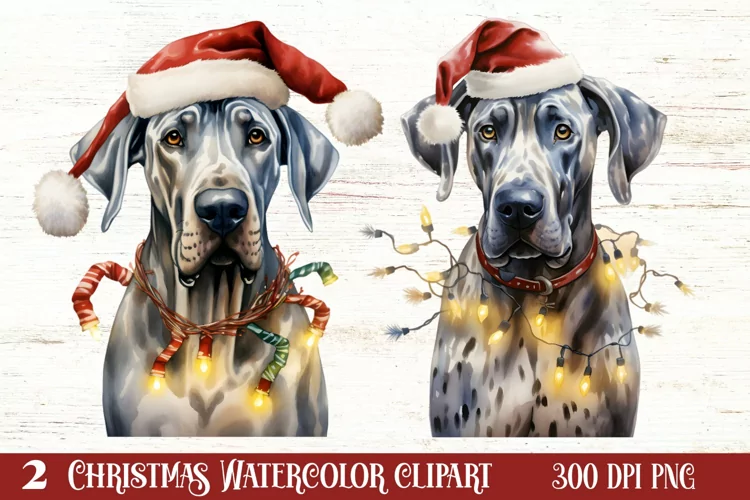 Dog Christmas Lights Sublimation Clipart, Chritsmas PNG