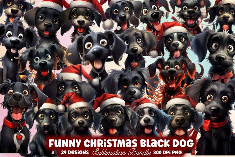 Black Dog Clipart Image 6