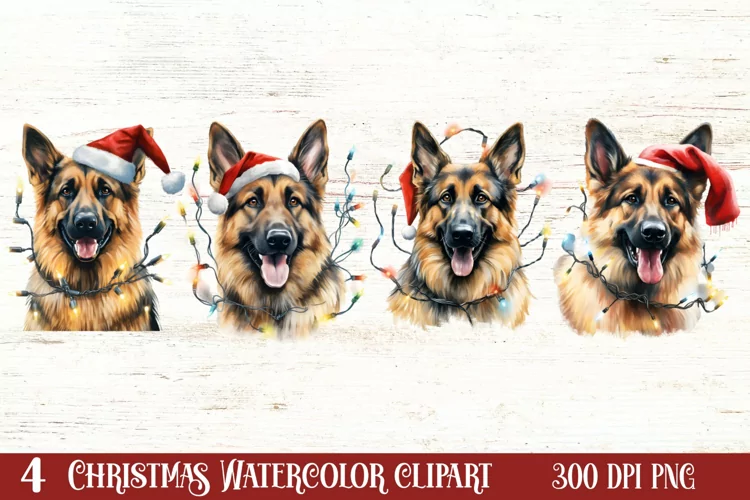 Dog Christmas Lights Sublimation Clipart, Chritsmas PNG