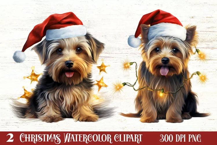 Dog Christmas Lights Sublimation Clipart, Chritsmas PNG