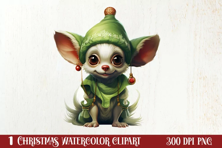 Green Christmas Dog Clipart Sublimation, Christmas Dog PNG