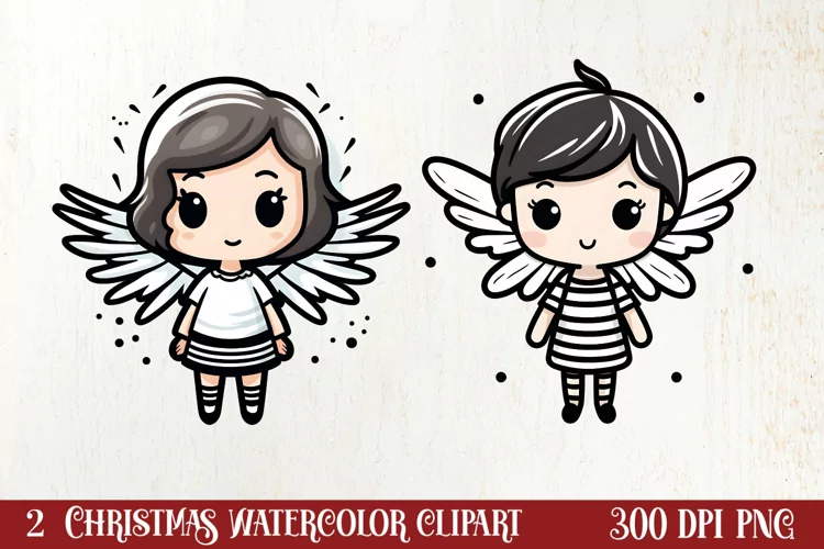 Christmas Doodle Sublimation Clipart, Christmas Clipart