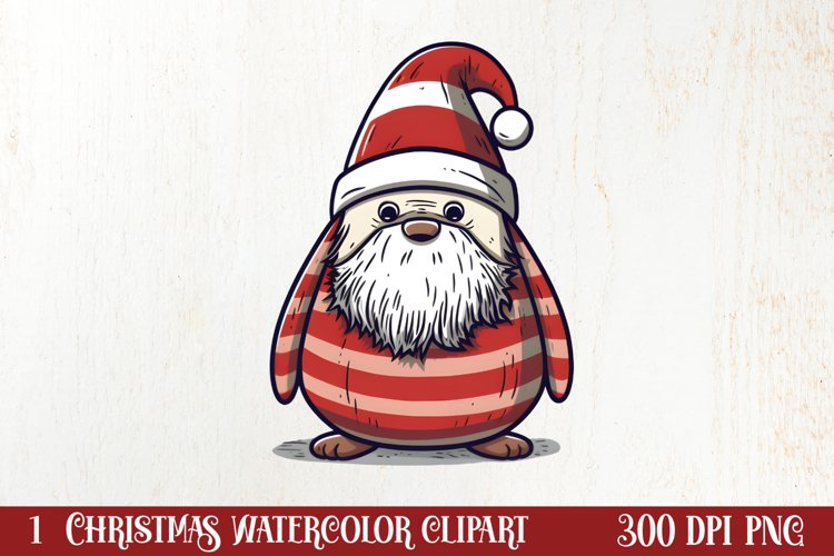 Christmas Doodle Sublimation Clipart, Christmas Clipart example image 1