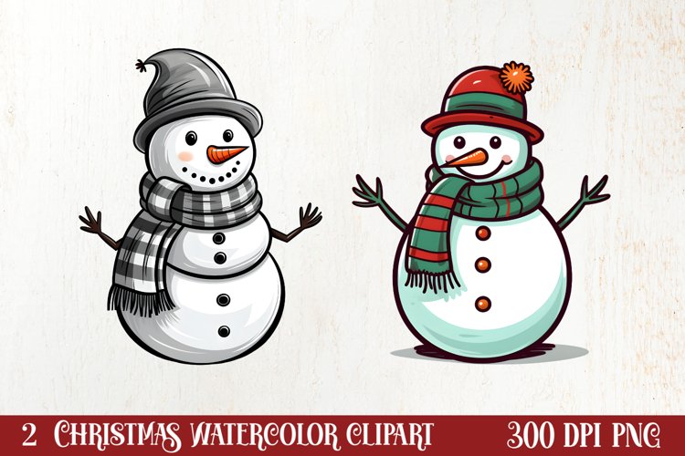 Christmas Doodle Sublimation Clipart, Christmas Clipart example image 1