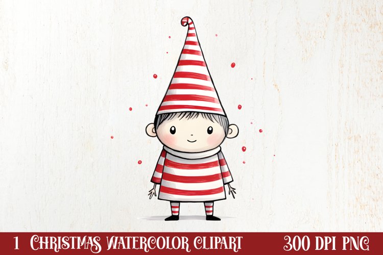 Christmas Doodle Sublimation Clipart, Christmas Clipart example image 1