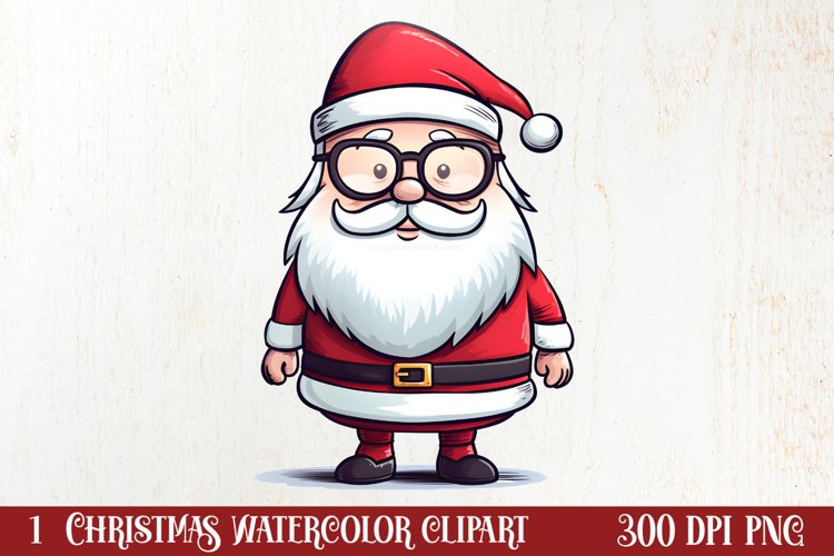 Christmas Doodle Sublimation Clipart, Christmas Clipart example image 1