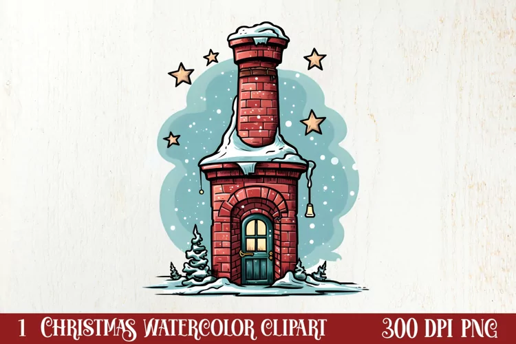 Christmas Doodle Sublimation Clipart, Christmas Clipart
