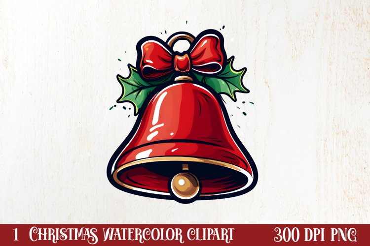 Christmas Doodle Sublimation Clipart, Christmas Clipart example image 1