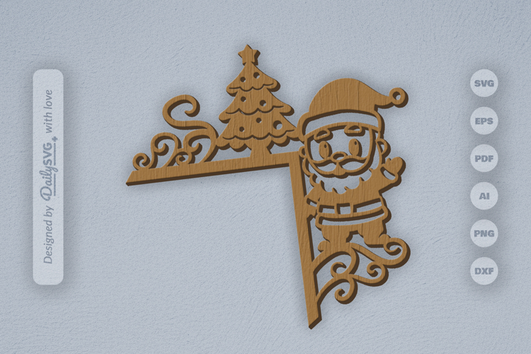 Christmas Door Corner SVG