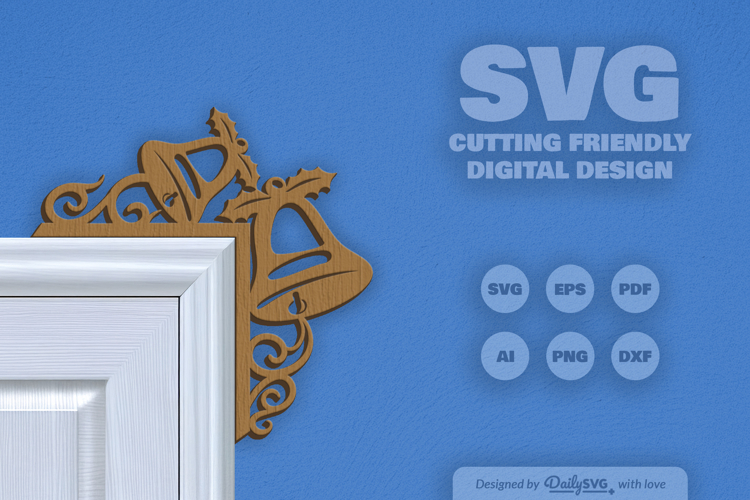 Christmas Door Corner SVG