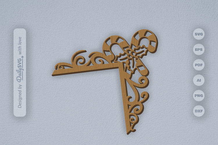 Christmas Door Corner SVG