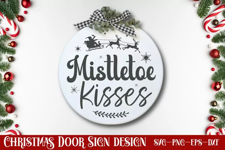 Mistletoe kisses SVG