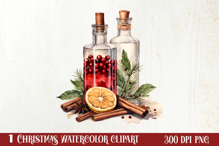 Christmas Winter Drink Sublimation Clipart, Christmas PNG