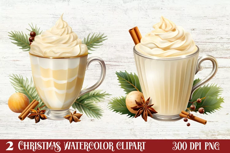 Christmas Drink Clipart Sublimation, Christmas PNG