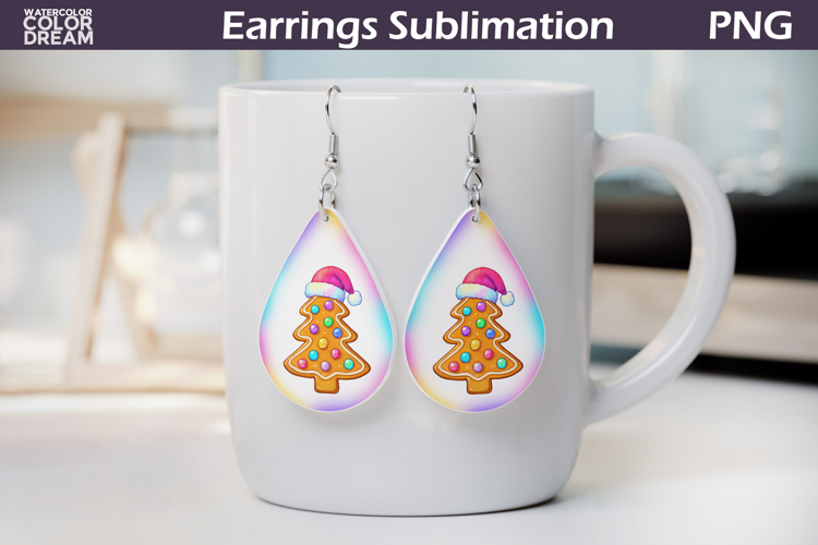 Christmas Teardrop Earrings | Iridescent Earrings