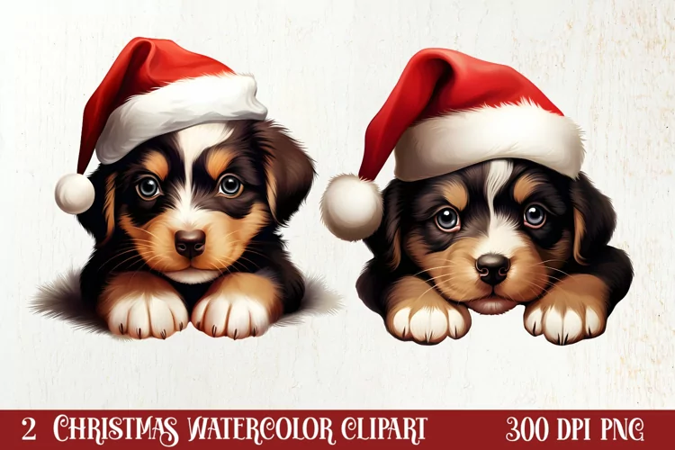 Christmas Farm Animal Peeking Clipart Sublimation